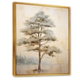 thumbnail image 2 of Designart "Zen Pine In Beige Scene" Tree Pine Floater Framed Canvas Art Print, 2 of 5