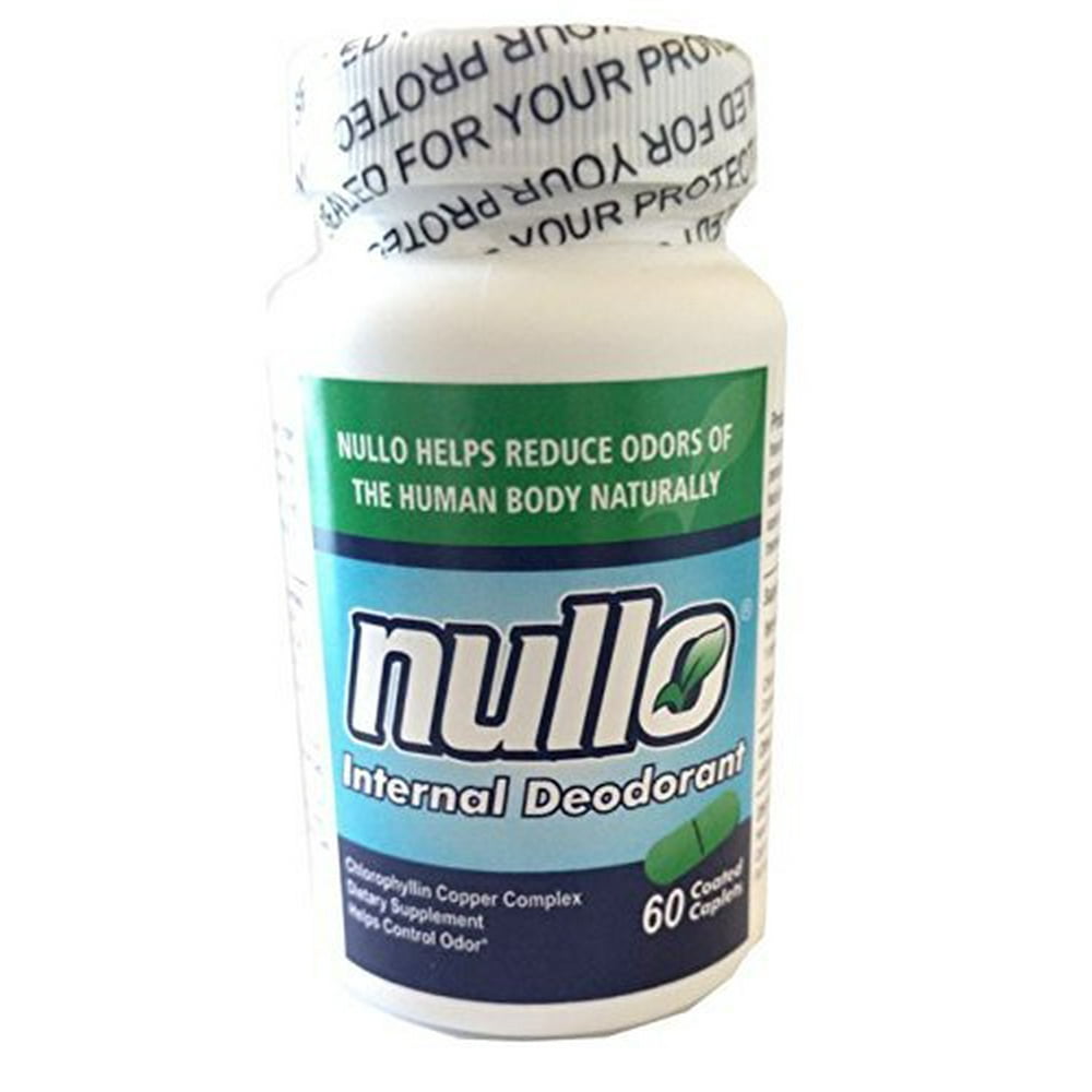 2 Pack Nullo Internal Deodorant, reduce odors the human body, 60