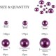 thumbnail image 2 of About 690pcs 6 Sizes MediumOrchid Flat Back Pearl Cabochon for Crafts Scrapbooking Embellishment Shoes Wedding Dress DIY Phone Nail Making (4mm, 5mm,6, 2 of 5