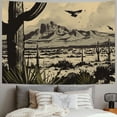 thumbnail image 2 of Fenyluxe  Retro Western Cactus Tapestry Wall Hanging, Wild West Tapestry, Western Tapestry for Bedroom, Horse Tapestry, Western Country Tapestry, Western Wall Decor 60x50inch, 2 of 6