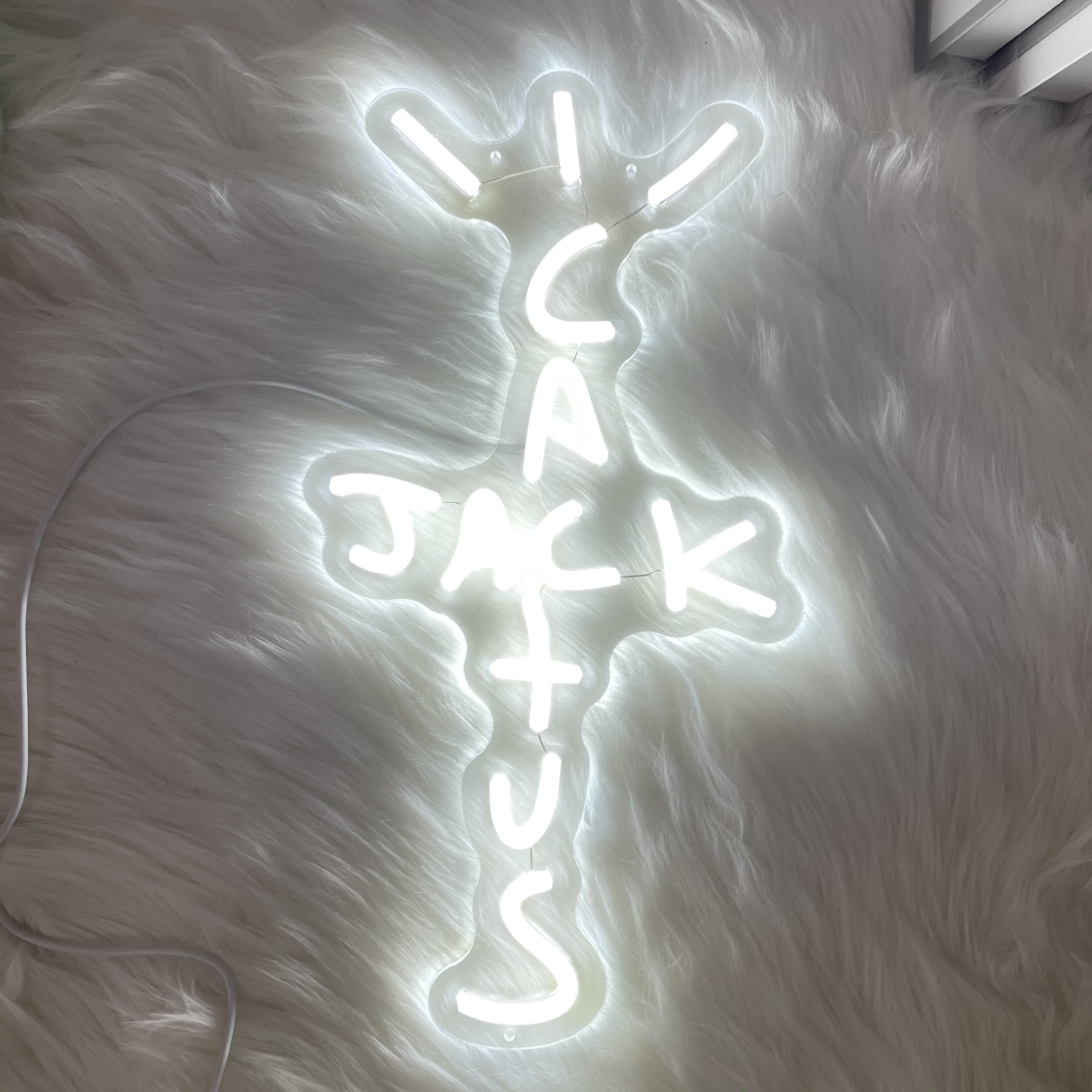 Neonium Cactus Jack Neon Sign Neon Sign Light Neon Wall Art Gift for Her Talking Home Bar Pub Party Decor(White)