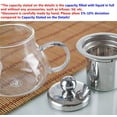 thumbnail image 6 of Dienrx 400Ml Borosilicate Glass Tea Kettle with Stainless Steel Infuser - Heatproof Stovetop Teapot | Removable Filter for Loose Tea, Home Kitchens, Tea Ceremonies, Tea Lovers, 6 of 8