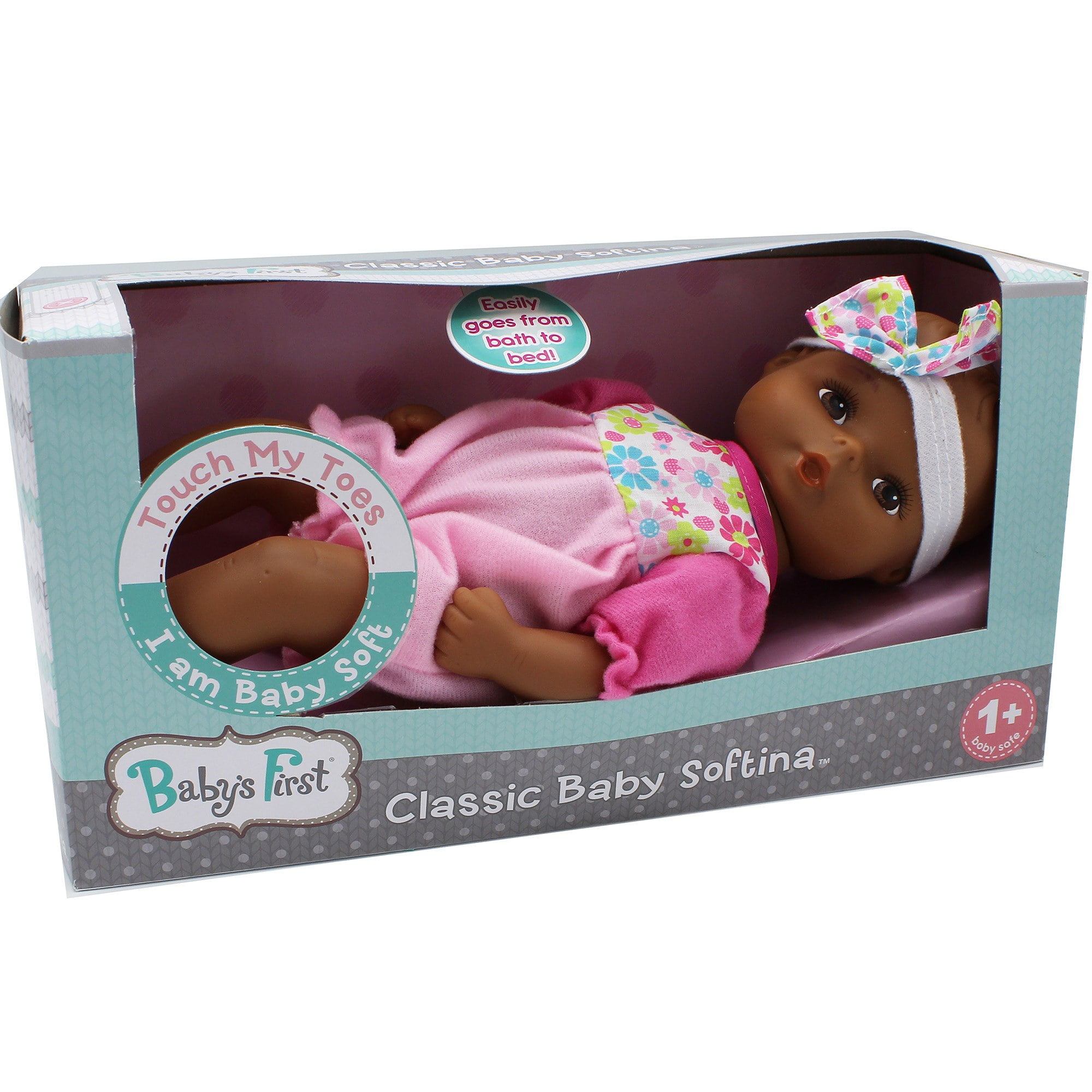 Goldberger Doll Baby's First Classic Softina Jumper African-American - Walmart.com