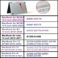 thumbnail image 7 of Laptop Cases for Macbook Pro 14 Case M2 A2779 2023 Pro 16 Cover M3 M4 M1 Mac Book Air 13 Case 2022 13.6 A2681 Air 15.3 A2941 (Matte Translucent,Pro 14.2 M1 M2 M3 M4), 7 of 7
