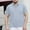 (Casual 85)Light Blue, variant on DayScoop Summer T-Shirts for Men Casual T Shirts Solid Color Plaid Fashion Collar and Short Sleeved Loose Top shirt