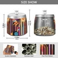 thumbnail image 2 of Yayeee Ashtray with Lid for Cigarette Smokeless Stainless Steel Home Ash Holder, Futuristic Sun, 2 of 7