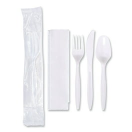 Pre-Rolled Caterwrap Kraft Napkins with Wood Cutlery, 6 x 12 Napkin;Fork;Knife;Spoon, 7 Pre-Rolled Caterwrap Kraft Napkins with Wood Cutlery, 6 x 12 Napkin;Fork;Knife;Spoon, 7