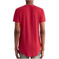thumbnail image 3 of Hombres manga corta casual cuello redondo diamante gradiente impresión pulóver deportes de longitud media camiseta blusa tops Pompotops  oipoqjl6407, 3 of 3