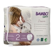 Bambo Nature Baby Diapers, Disposable, Eco-Friendly Diapers, Size 2, 7-13 lbs, 32 Count, 1 Pack
