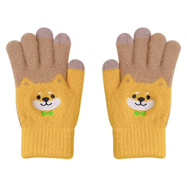 Guantes de punto de invierno para niños y niñas pequeños Adepaton CPB-CJZ314-2