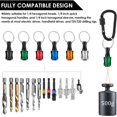 thumbnail image 4 of HUGFEGWE 12PCS Bit Holders 1/4 Socket Quick Release Bit Holder Hex Shank Screwdriver Bit Holder for Impact Driver Drill Bit Keychain Extension Bar for Tools & Home Improvement Gift (12PCS-A), 4 of 7