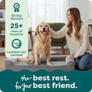 FurHaven Plush & Suede Full Support Orthopedic Sofa Pet Bed for Dogs & Cats - Gray, Jumbo