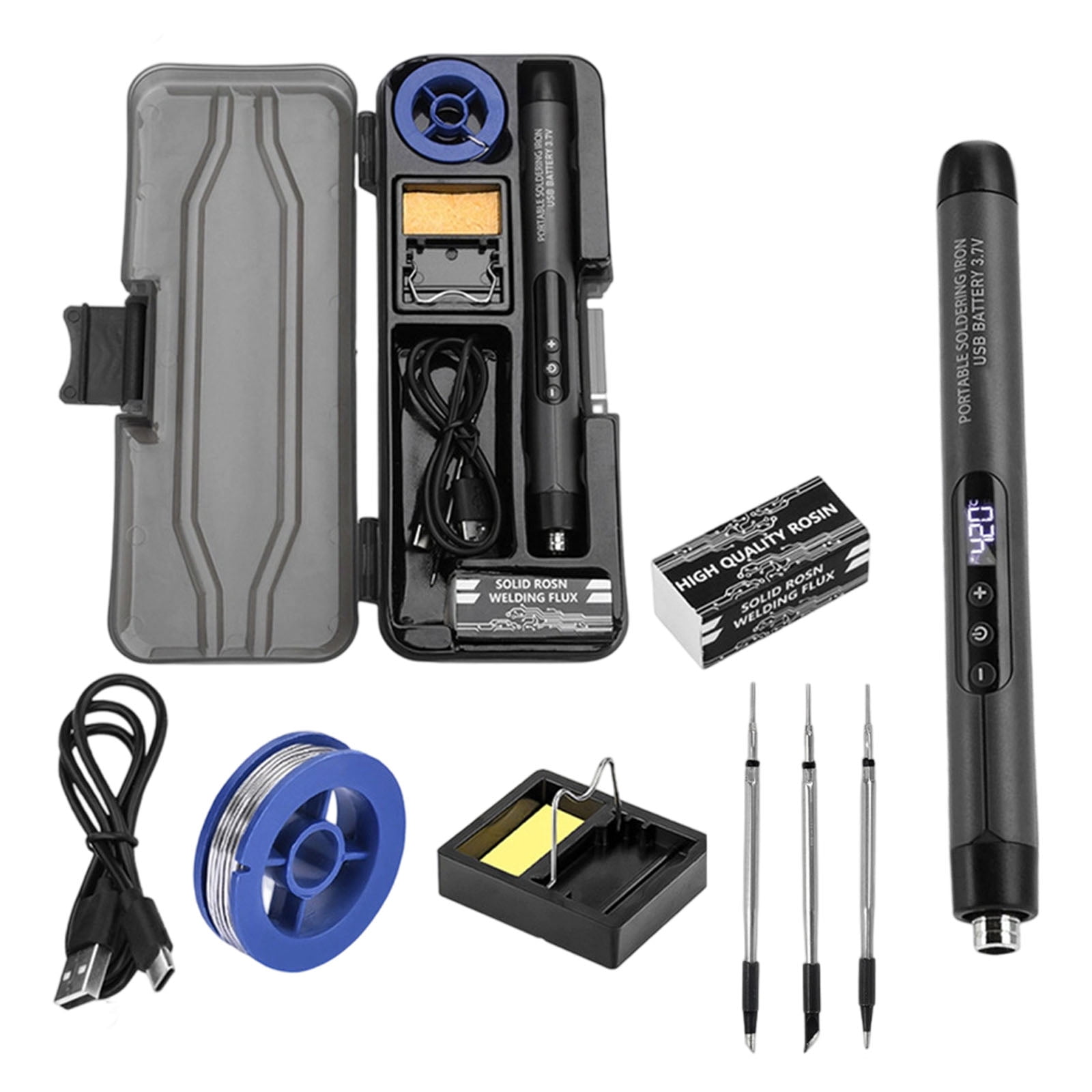 200°C - 450°C Adjustable Temperature Electric Soldering Iron Welding Solder Rework Station Repair Tool