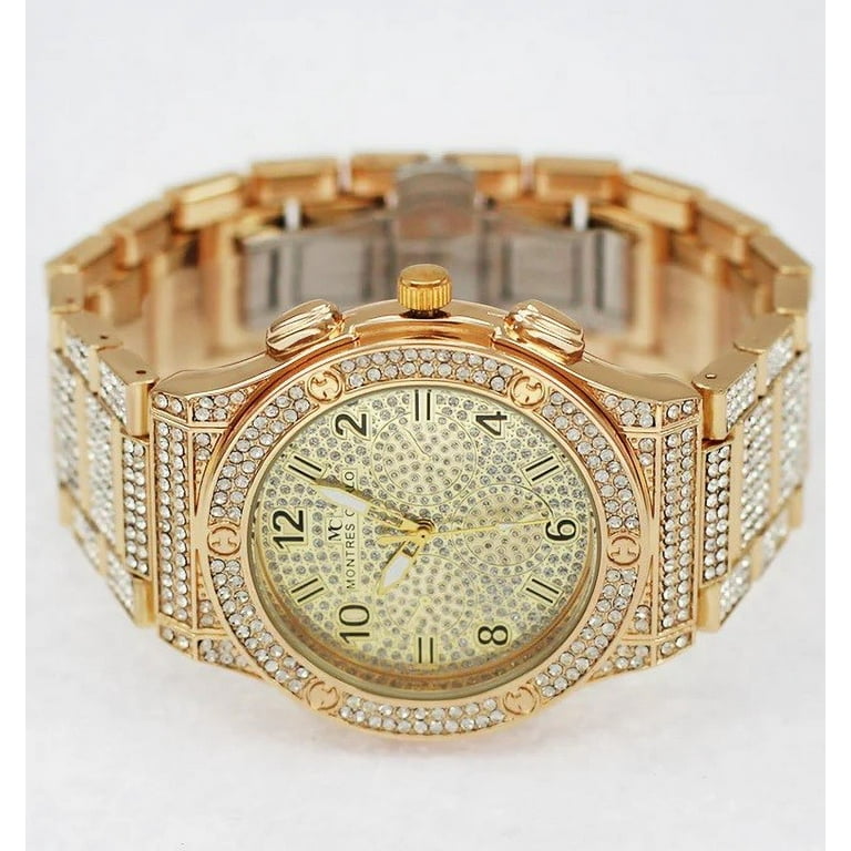 45mm Montres Carlo Women Luxury Hip Hop Rapper 1.4k Stones 