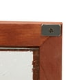 thumbnail image 4 of Miumaeov Brown/Blue Wood Storage Cabinet Freestanding Corner Organizer Cabinet with 2x Clear Doors, 4 of 28