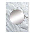thumbnail image 2 of Designart "Minimalist Fossils in Earthy White Tones" Abstract Collages Mirror Wall Decor - Modern White Abstract Hallway Wall Mirror Art - 32" x 24" Inch, 2 of 5