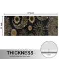 thumbnail image 5 of Kitchen Rugs Sets Of 2,Black Gothic Sun Moon Pattern Anti Fatigue Kitchen Mat Rugs Non Slip Washable,Decorative Kitchen Floor Mats for Kitchen,Sink,Laundry,17"X47", 5 of 5