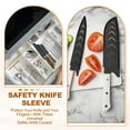 thumbnail image 5 of Uxcell Safety Knife Cover Sleeves for Carving Knife, ABS Universal Knife Sheath Edge Guard Blade Protector for Kitchen 5, 5 of 7