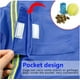 thumbnail image 5 of Impermeables para perros grandes con capucha y tira reflectante, chaqueta impermeable tipo poncho para perros, color azul., 5 of 8