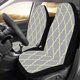 thumbnail image 2 of ABPHQTO Juego de 2 fundas de asiento de coche azulejo marroquí Quatrefoil Argyle Universal Auto asientos delanteros Protector apto para coche, SUV sedán, camión, 2 of 3
