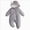Light Gray, variant on 3-6 Months Infant Baby Boys Girls Winter Romper Hooded Snowsuits Fleece Lined Jumpsuit Warm Outfits Winter Outwear Infant Winter Clothes