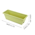 thumbnail image 3 of LSLJS Plastic Vegetable Flower Planters Boxes Vegetable Planting Pots Flower Pots Balcony Vegetable Planting Trough for Indoor Outdoor Garden, Patio, Home Decor, 3 of 3