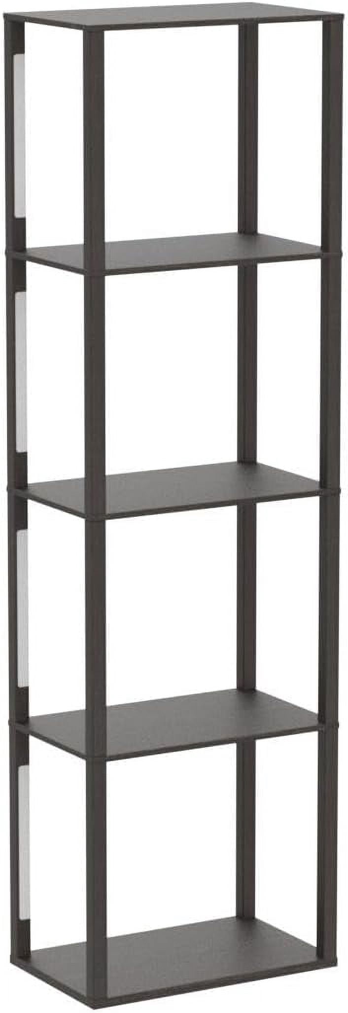 FENLO Fancy - LED Display Shelf with Dimmable Lights, LED Shelf Floor Lamps for Living Room, Sturdy Corner Shelf Curio Cabinet Display, Tall Floor Lamps with Shelves