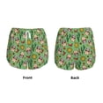 thumbnail image 5 of Lsque Vintage Sugar Skull Printed Women's Running Shorts with Liner Pockets,Elastic Quick Dry Workout Athletic Gym Yoga Shorts,Womens High Waist Shorts-Small, 5 of 9