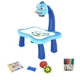 thumbnail image 2 of fastboy Child Learning Desk with Smart Projector Light Music Kids Projection Drawing Painting Toy Table, Blue, 2 of 9