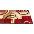 thumbnail image 3 of Well Woven  Modern Geometric Abstract Shapes Red Oversized Runner Rug - 2'7" x 10', 3 of 5