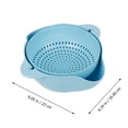 thumbnail image 2 of unbranded 1Ud Canasta Escurridora Azul De Plástico Para Y Verduras Con Doble, 2 of 6
