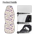 thumbnail image 5 of Uourmeti Protective Front Car Seat Covers, Polyester Fabric Elastic Auto Seat Covers, Purple Wildflower Print, 5 of 12