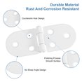 thumbnail image 4 of Uxcell Folding Table Hinge, 10Pack Iron 270 Degree Round Edge Sewing Machine Table Hinges for Cabinet, White, 4 of 7