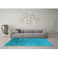 thumbnail image 3 of Ahgly Company Indoor Rectangle Oriental Light Blue Industrial Area Rugs, 2' x 5', 3 of 4