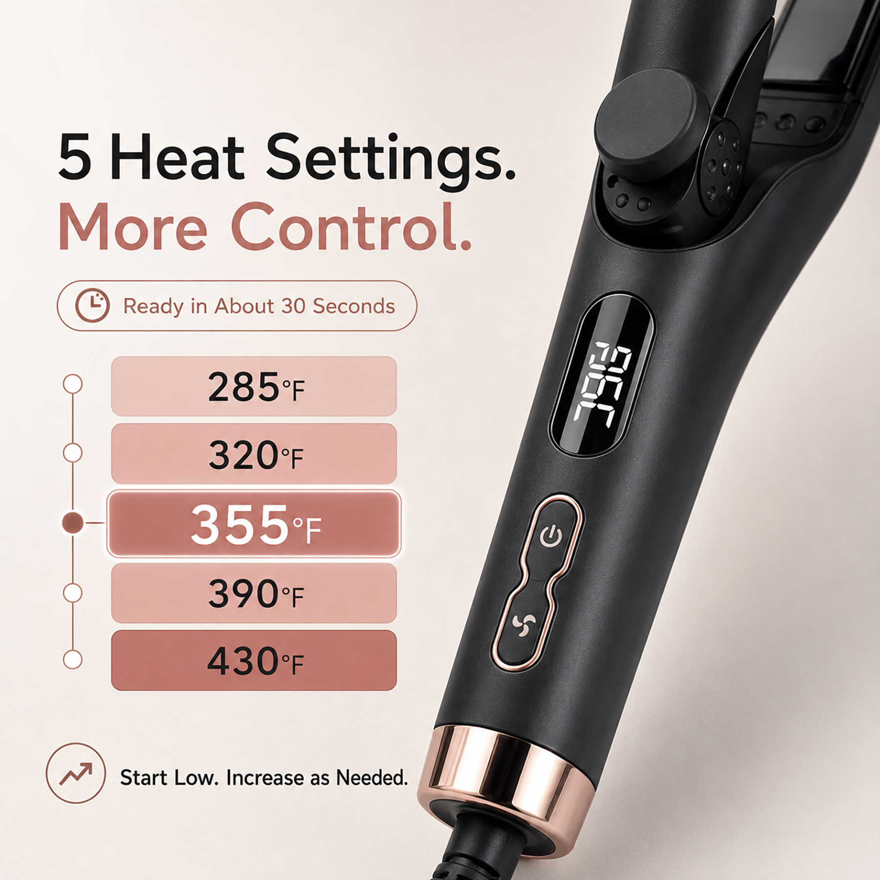 Berlaney 2-in-1 Airflow Styler Flat Iron and Curler photo 3