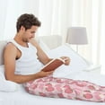 thumbnail image 5 of Salouo Strawberries Print Pajama Pants for Men, Lounge Pants Elastic Waistband Casual Men's sleepwear Loungewear Sleep Pajama Pant -Large, 5 of 7