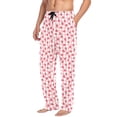 thumbnail image 2 of FORMRS Mens Pajama Pants with Pockets Cotton Sleepwear Lounge Bottoms Sizes S-2XL, Strawberry Plaid Pattern, 2 of 7