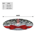 thumbnail image 2 of Christmas Tree Skirt 48" Shiny silver starry Christmas with red bow tie (3) Xmas Tree Skirts Mat for New Year Holiday Christmas Party Decorations, 2 of 5