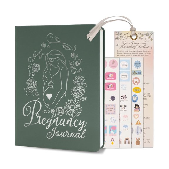 Keepsake Pregnancy Journal - Beautiful 1st Trimester Gifts - Pregnancy Scrapbook in Ready-To-Gift Packaging - Durable Pregnancy Book Memory Book to Capture Every Precious Milestone (338 Pages)