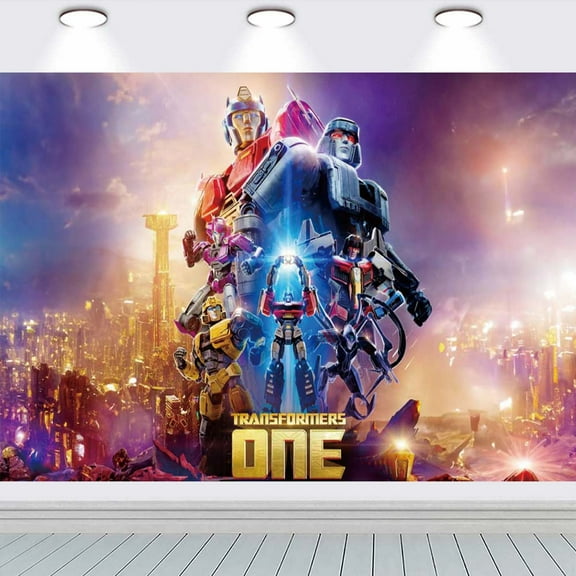 Transformers school Poster Backdrop Banner Party Supplies Birthday Decorations Background for Photography Taspestry