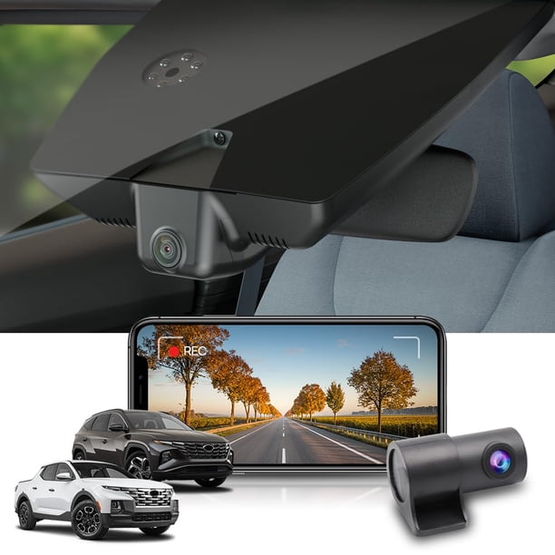 Cámara de salpicadero FITCAMX delantera 4K+trasera 1080P para Hyundai Santa Cruz y Tucson, 2026