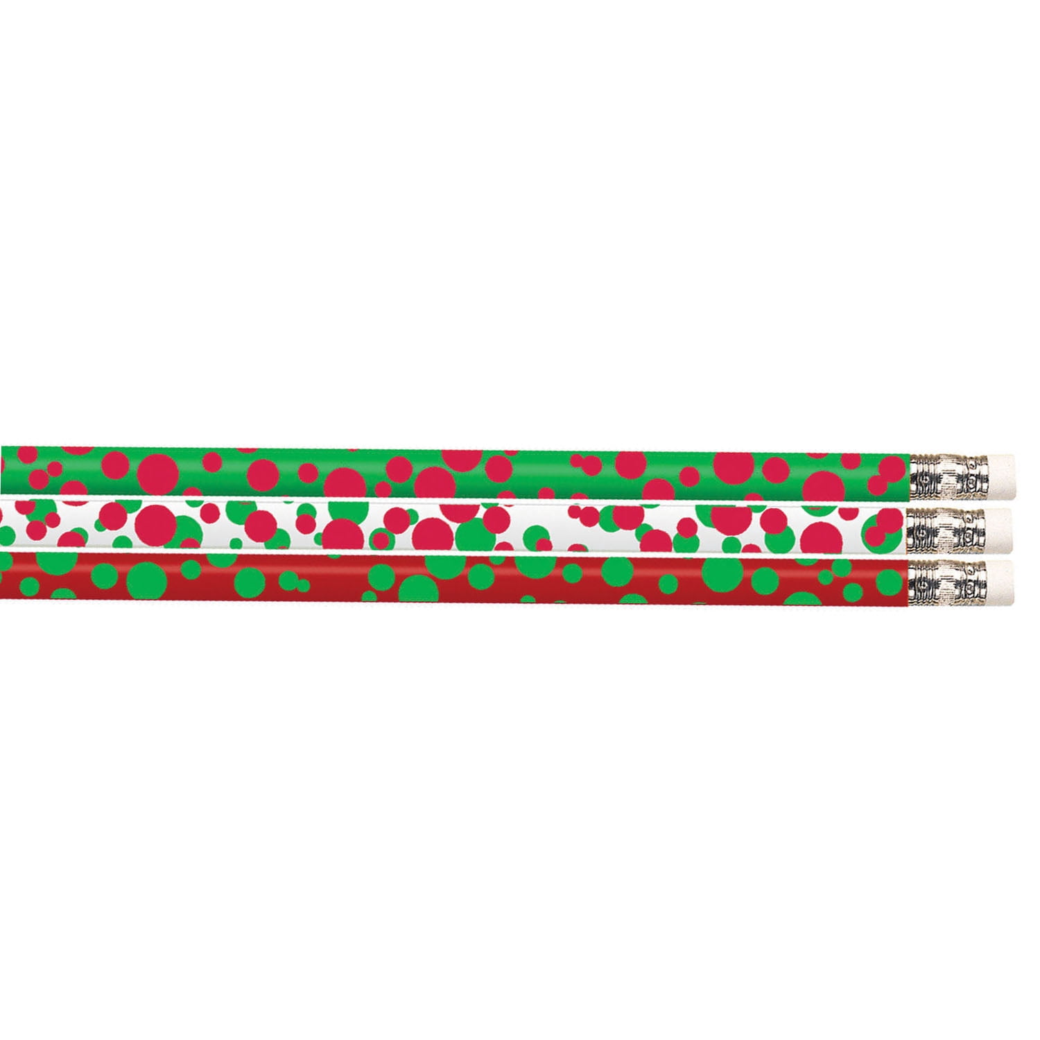 Musgrave Pencil Company Dots of Christmas Fun Pencil, 12 Per Pack, 12 Packs