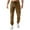 Brown, variant on Men's Outdoor Sports Loose Leisure Multiple Pockets Work Pants Trousers with Cuffed Ankles for Hiking, Casual Wear and Utility Work,Army Green,S