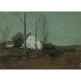 thumbnail image 3 of Roman Kazimierz Kochanowski 18x14 Black Modern Framed Museum Art Print Titled - Landscape with a Cottage (Between 1890 and 1900), 3 of 5
