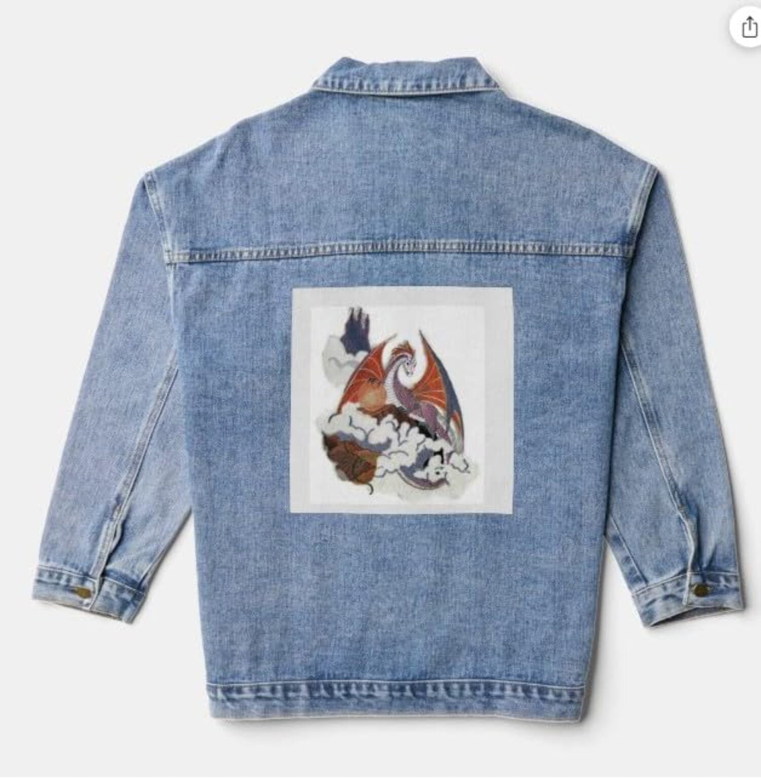 BeyondVision Custom Cloud Dragon Embroidery Iron On/Sew Patch [9.7" 11"]