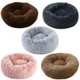 thumbnail image 3 of QHUDLV Donut Dog Bed - Premium Comfort for Anxiety Relief, 15.6 Inch Anti-Slip Round Fluffy Plush Faux Fur Cat Bed, Calming Design with -Plush Support,Fits up to 5.5 lbs Pets,Machine Washable, 3 of 8