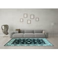 thumbnail image 3 of Ahgly Company Indoor Rectangle Oriental Light Blue Traditional Area Rugs, 2' x 3', 3 of 4
