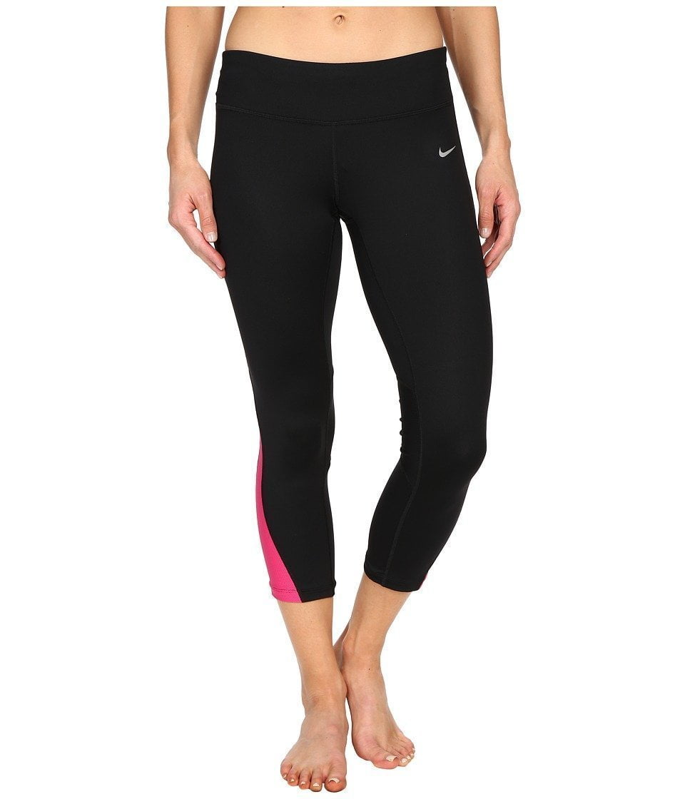 nike dri fit running leggings with zipper ankle