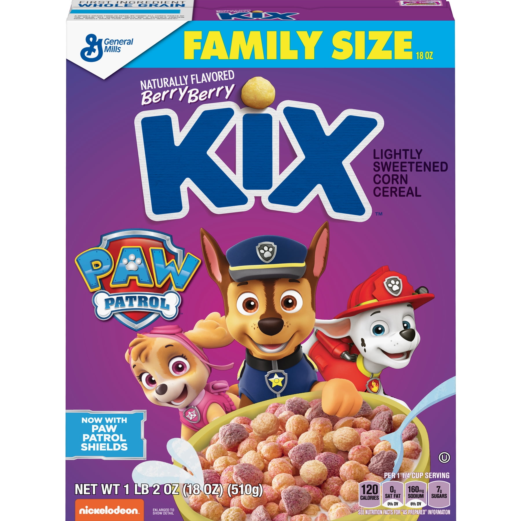 Berry Berry Kix Family Size Breakfast Cereal, 18 oz Box