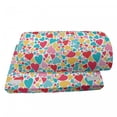 thumbnail image 4 of Hearts Foot Rest, Colorful Hearts for Valentines Day Love Hand Drawn Happiness Joy Theme, Non-Slip Backing Adjustable Ergonomic Memory Foam Leg Support for Office, Multicolor, by Ambesonne, 4 of 5
